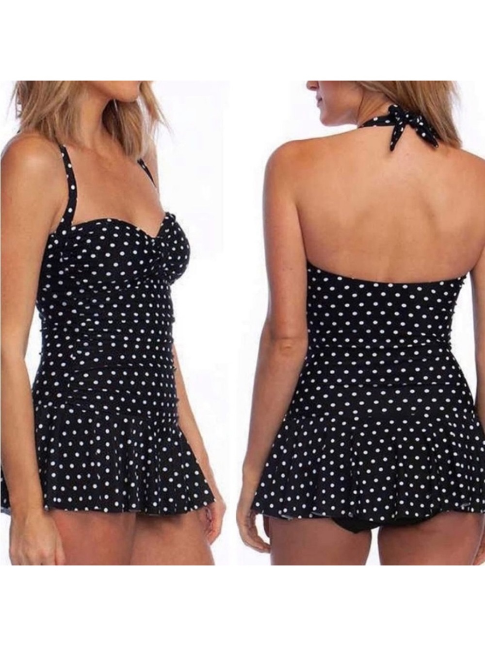 Rose Marie Reid Polka Dot Swimsuit | L